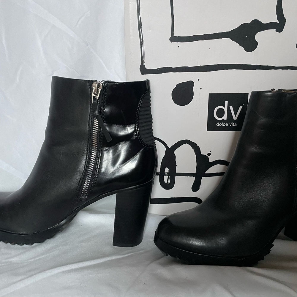 Dolce Vita Black Heeled Boots